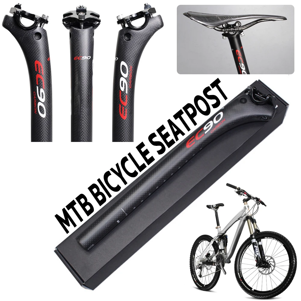 Полный углерода MTB велосипед подседельный трубки сиденья дорога велосипед подседельный сломанный ветер Подседельный 27,2 30,8 31,6-350/400 мм