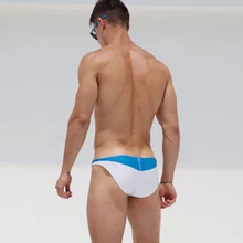 Сексуальные мужские плавки, Лоскутная одежда для плавания, гей-бикини, мужские плавки с низкой посадкой, шорты для серфинга, мужское пляжное купальное нижнее белье