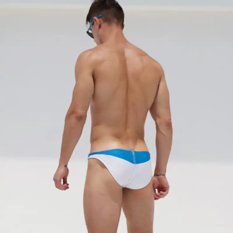 Sexy Mens Swim Briefs Desmiit Bikini Swimwear Gay Swimming Trunks High