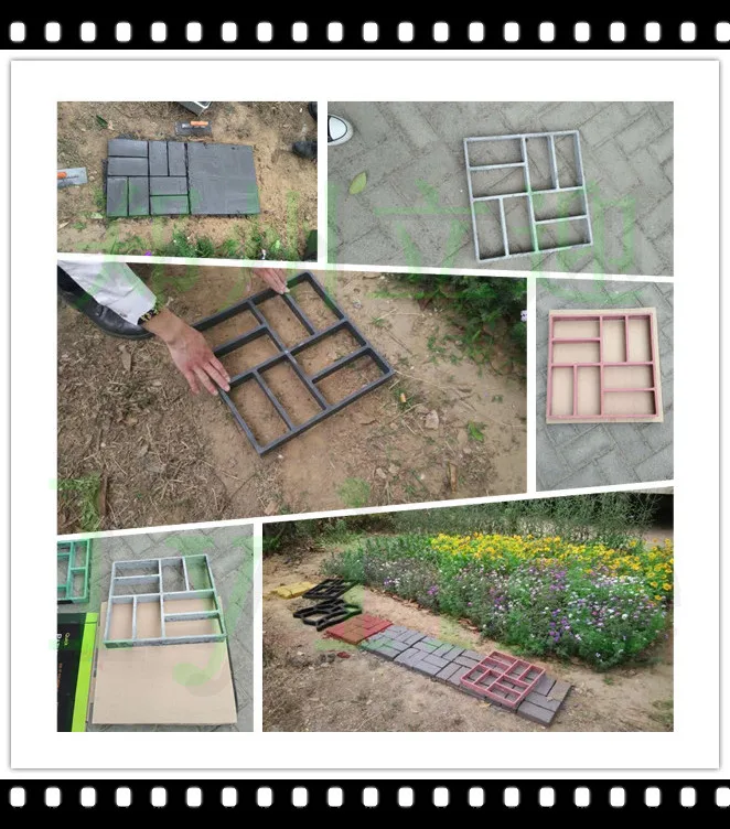 40*40*4 cm Pavement Mold Plastic Path Maker Paving Concrete Mold For Garden Path Pathmate Shovel