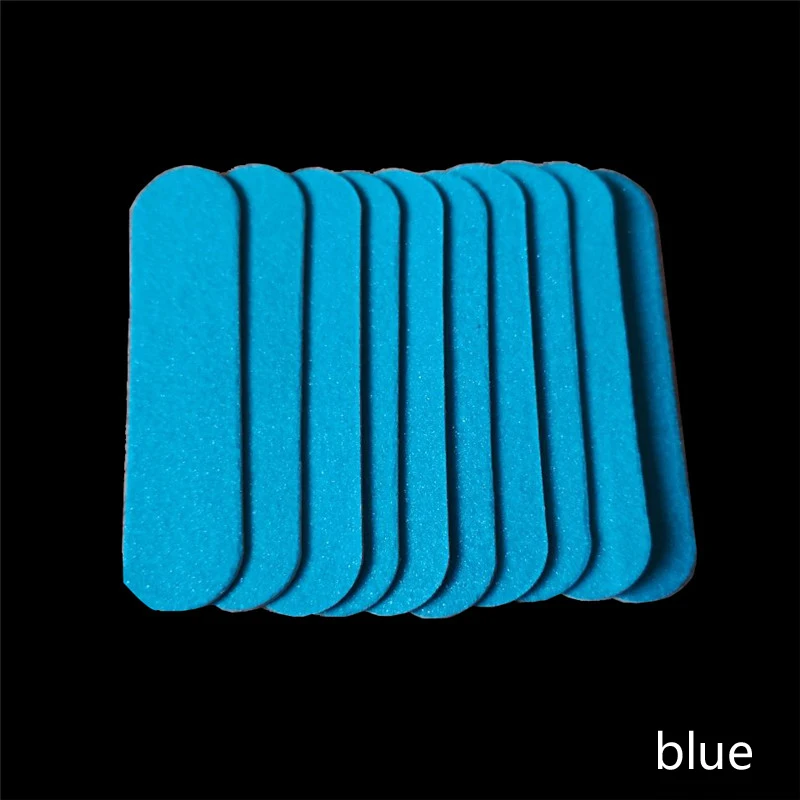 100 шт Горячая одноразовая деревянная пилочка для ногтей, пилочка для маникюра, наждачная бумага для полирования, Мини пилочка для ногтей, 100/240 - Цвет: Blue
