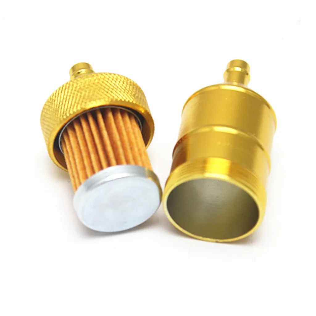 Universal  8mm 5/16' Aluminium Inline Fuel Petrol Diesels Filter Petrol Gas Fuel Filter Cleaner for Motorcycle Scooters