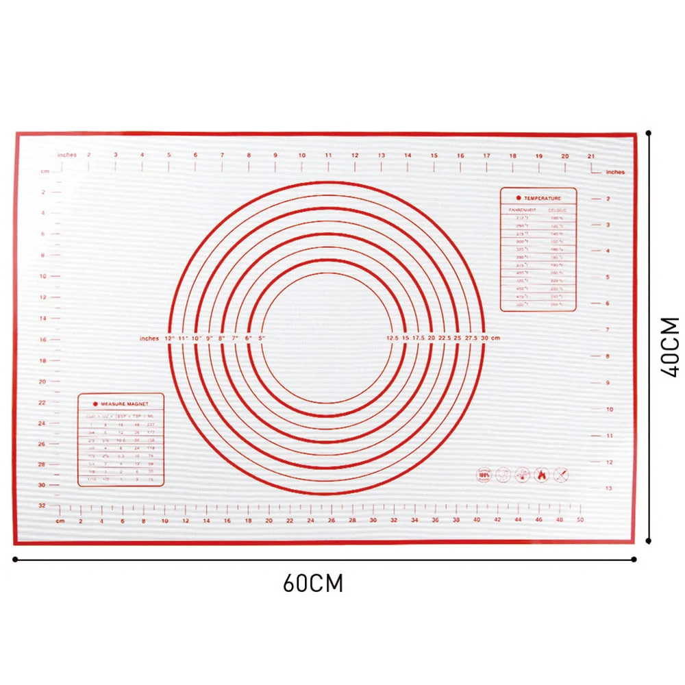 40*60 см антипригарный коврик для раскатки теста для духовки Силиконовые коврики для выпечки Кондитерские инструменты термостойкий вкладыш коврик для замеса теста коврик для выпечки