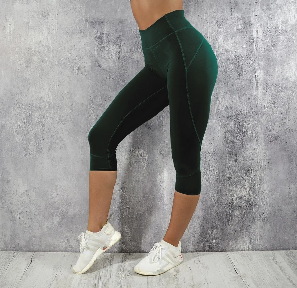 Женские обтягивающие штаны для йоги Sfit спортивные однотонные леггинсы с высокой