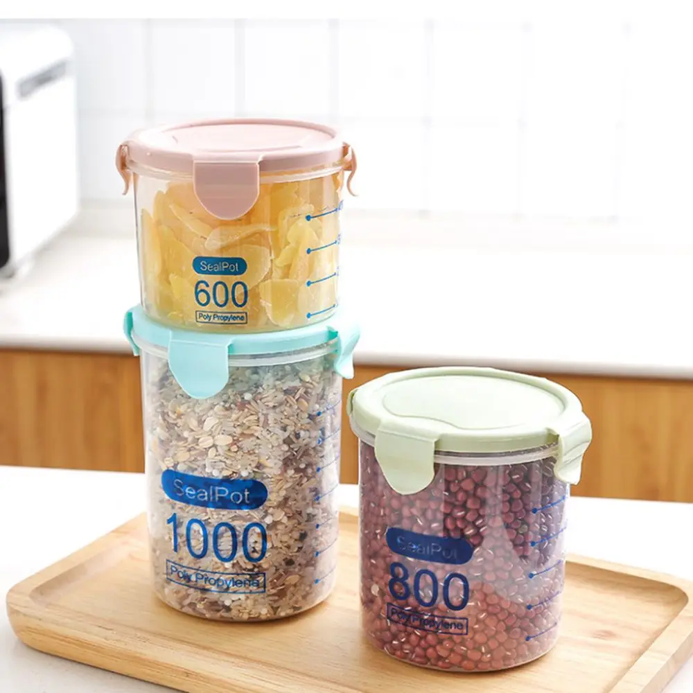 1 шт. кухня штабелируемые пластиковые запечатанные банки коробка для хранения еды для зерна банки для хранения бак сухого хранения дропшиппинг