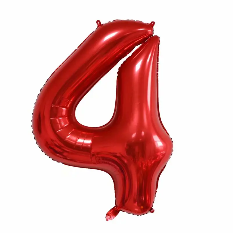 40 дюймов красный Радужный градиентный номер 1 2 3 4 5 цифр гелиевые фольгированные шары для детского дня рождения вечеринки свадьбы Декор шары поставка