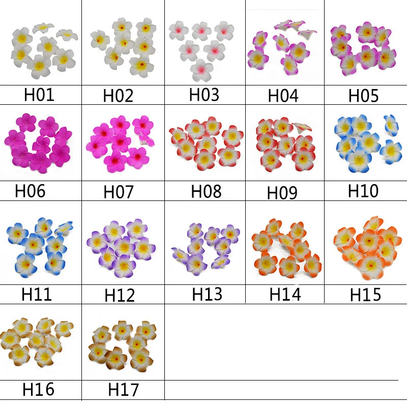 20 шт./лот 9 см Гавайский ПЭ пена ФРАНЖИПАНИ искусственный цветок DIY головной убор Венок Цветы Свадебные украшения вечерние принадлежности 9Z