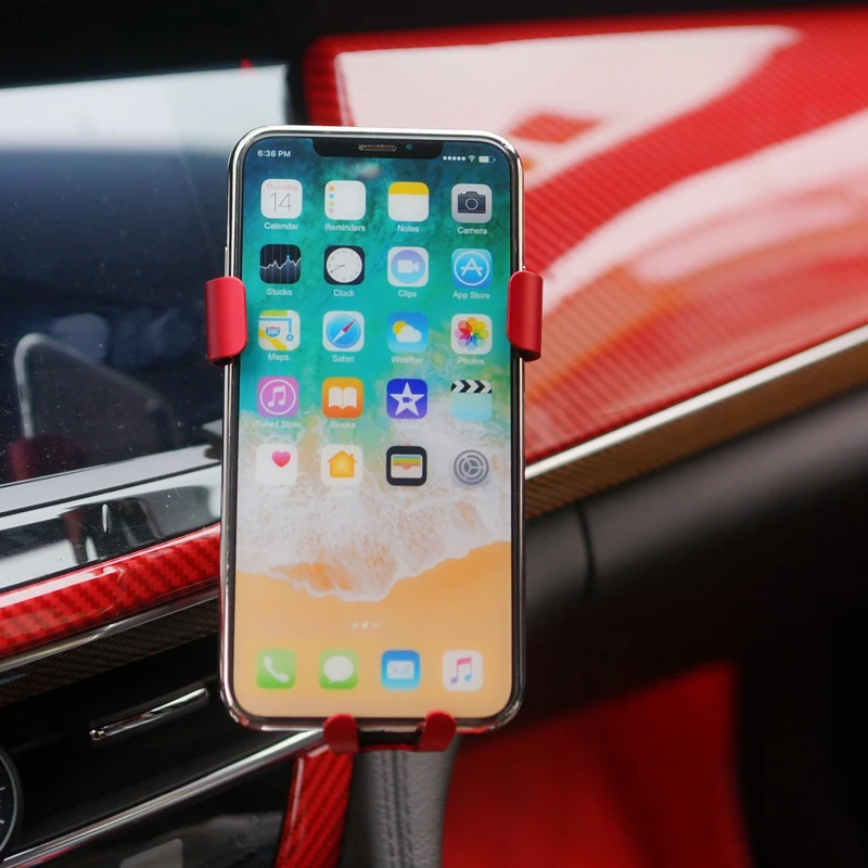 

For Cadillac CT6 2016-2019 Car Rotational Adapter Mobile Phone Smartphone Holder Air Outlet Vent Stand Mount