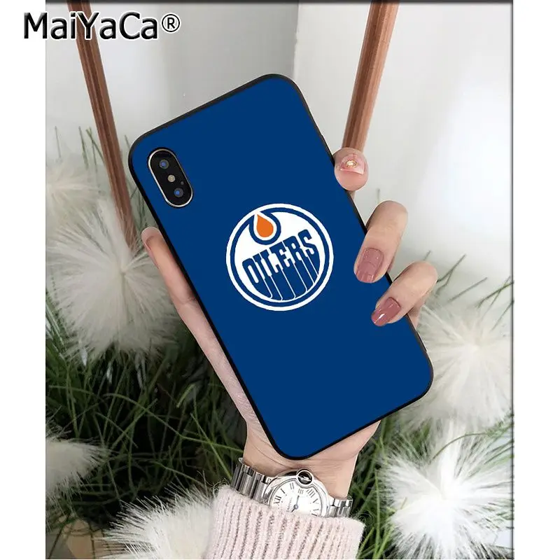 MaiYaCa Edmonton Oilers клиент высокое качество чехол для телефона для Apple iPhone 8 7 6 6S Plus X XS MAX 5 5S SE XR Чехол для мобильного телефона s