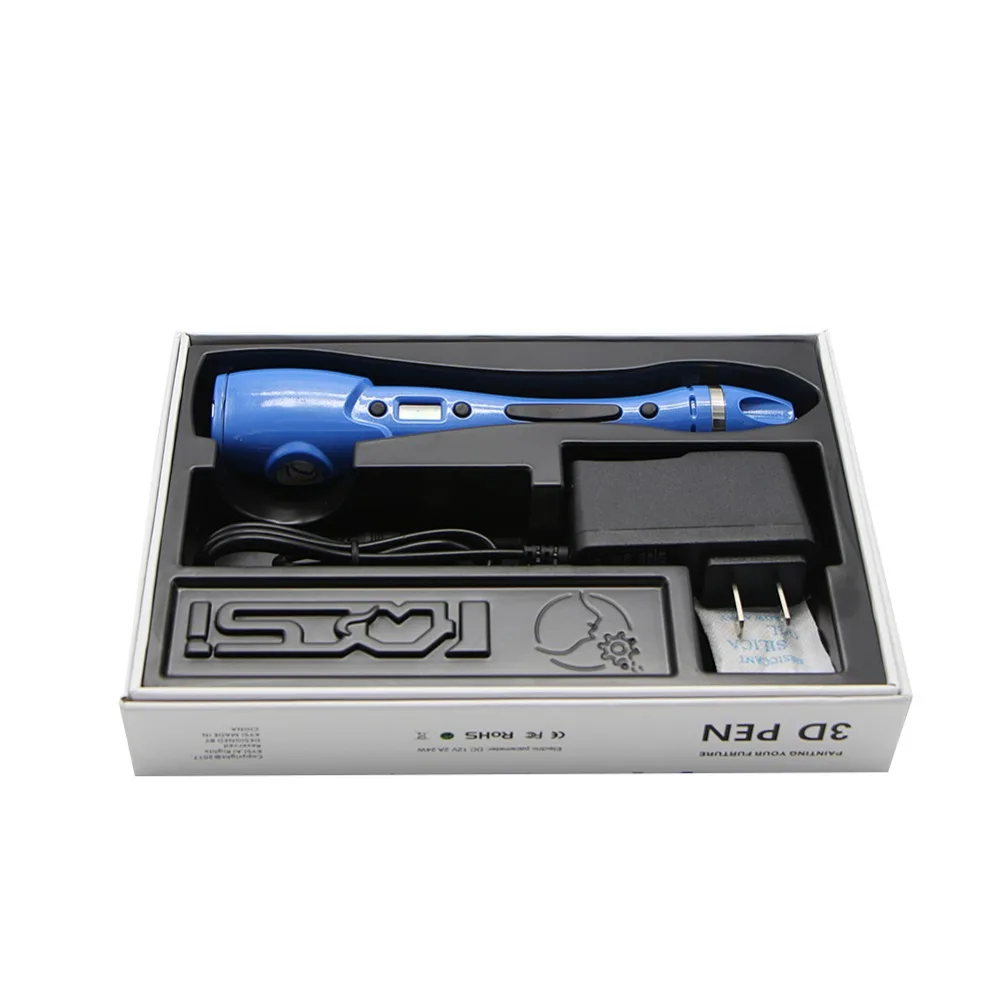 Hot Sale Christmas Gift Brand Model 3D Printer Pen With 1.75mm PLA Filaments 3 D Printing Pen Drawing Pens Original Design