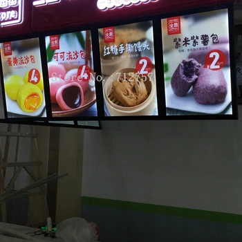 

Wholesale Slim Magnetic Open Aluminum Frame A2 LED Illuminated Menu Boards,Restaurant Menu Display Systems LED Illuminated Menu