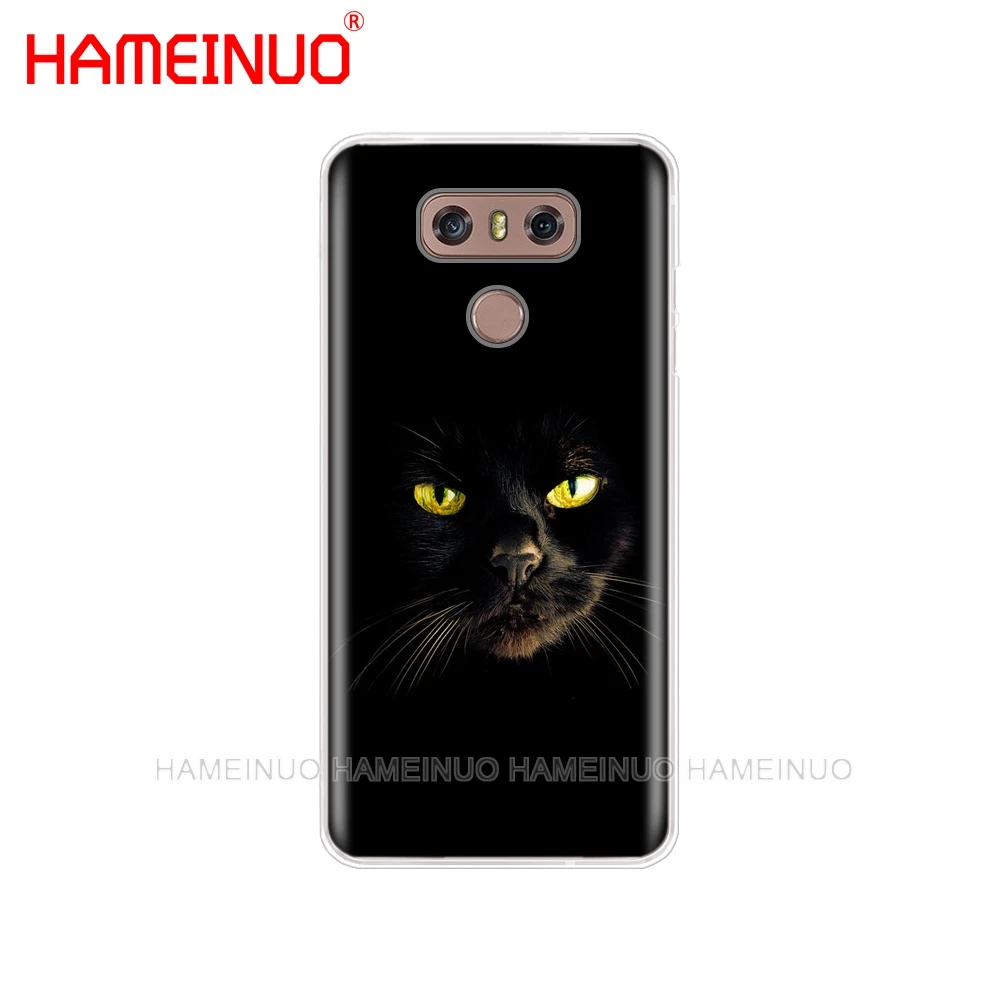 HAMEINUO черный чехол с кошачьим глазом для телефона LG G7 Q6 G6 MINI G5 K10 K4 K8 2017 2016 X POWER 2 V20 V30