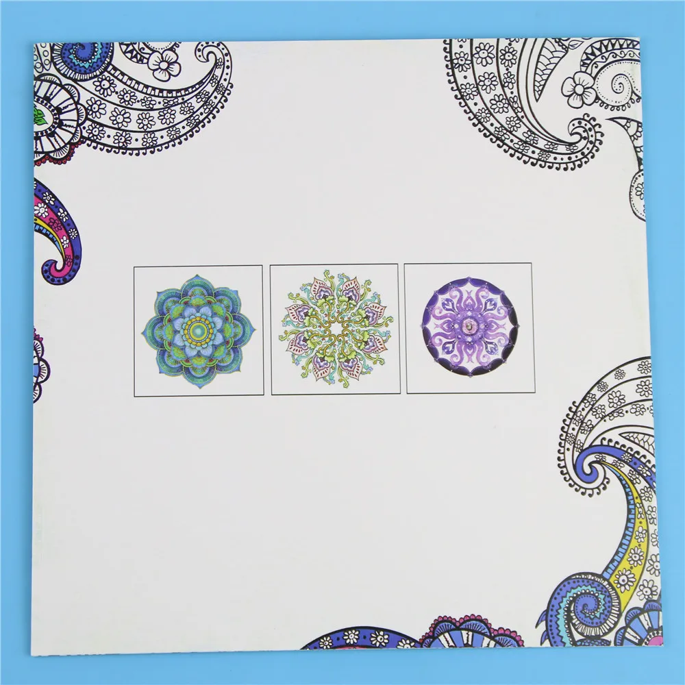 1 Uds. 24 páginas Flor de mandala libro para colorear para niños adultos aliviar el estrés mata tiempo Graffiti pintura libro de dibujo artístico