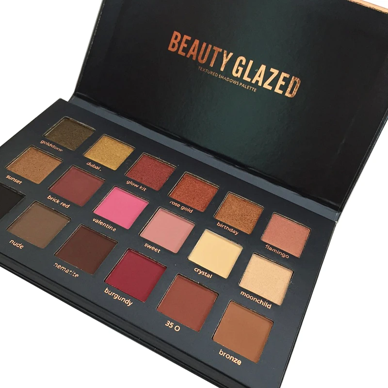 

BEAUTY GLAZED Eye Shadow Palette Makeup Long-lasting Eyeshadow Natural Matte Shimmer Easy to Wear Make up Palette 15 Colors