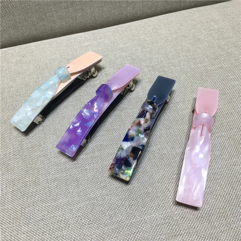 

Fashion Acetate Women Headwear Bow Hair Clip Girls Vintage Hair Barrettes Cute Hair Accessories For Women