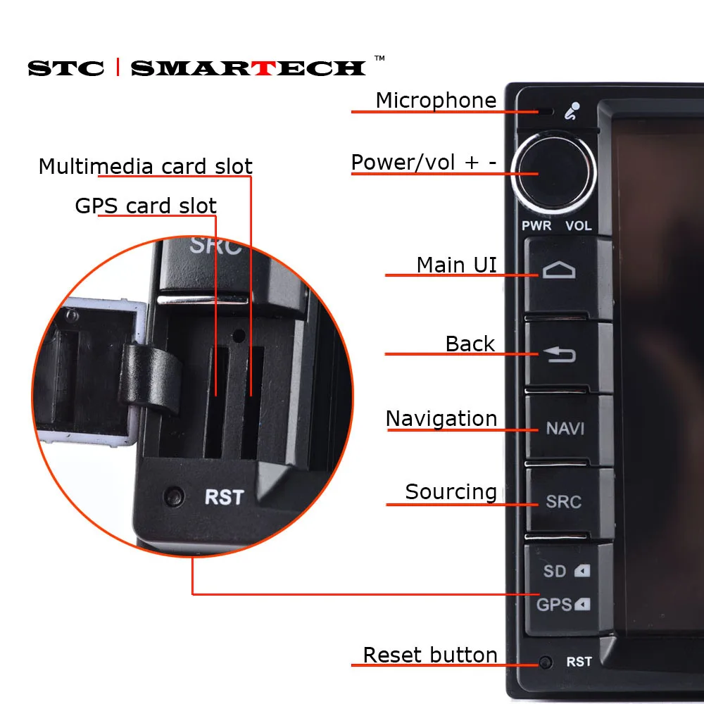 SMARTECH 2 Din Octa Core Android 9 Car Radio GPS Navigation Autoradio System 4GB RAM 32GB ROM Support TPMS 3G WIFI DAB OBD DVR SMARTECH 2 Din Octa Core Android 9 Car Radio GPS Navigation Autoradio System 4GB RAM 32GB ROM Support TPMS 3G WIFI DAB OBD DVR