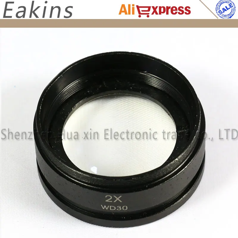 Barlow lens WD30 2X Stereo Microscope Auxiliary Objective Lens Barlow Lens 1-7/8 Barlow lens WD30 2X Stereo Microscope Auxiliary Objective Lens Barlow Lens 1-7/8