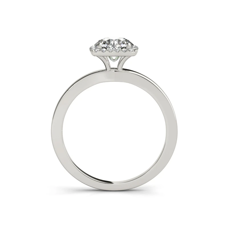 LESF 1 Ct 2 шт Halo Кольцо Помолвочные кольца набор твердых стерлингового серебра 925 пробы модное ювелирное обручальное кольцо для женщин