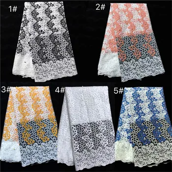 

2019 Latest French Laces Fabrics High Quality beads stones Tulle African Laces Fabric For Wedding Nigerian Tulle Lace Material
