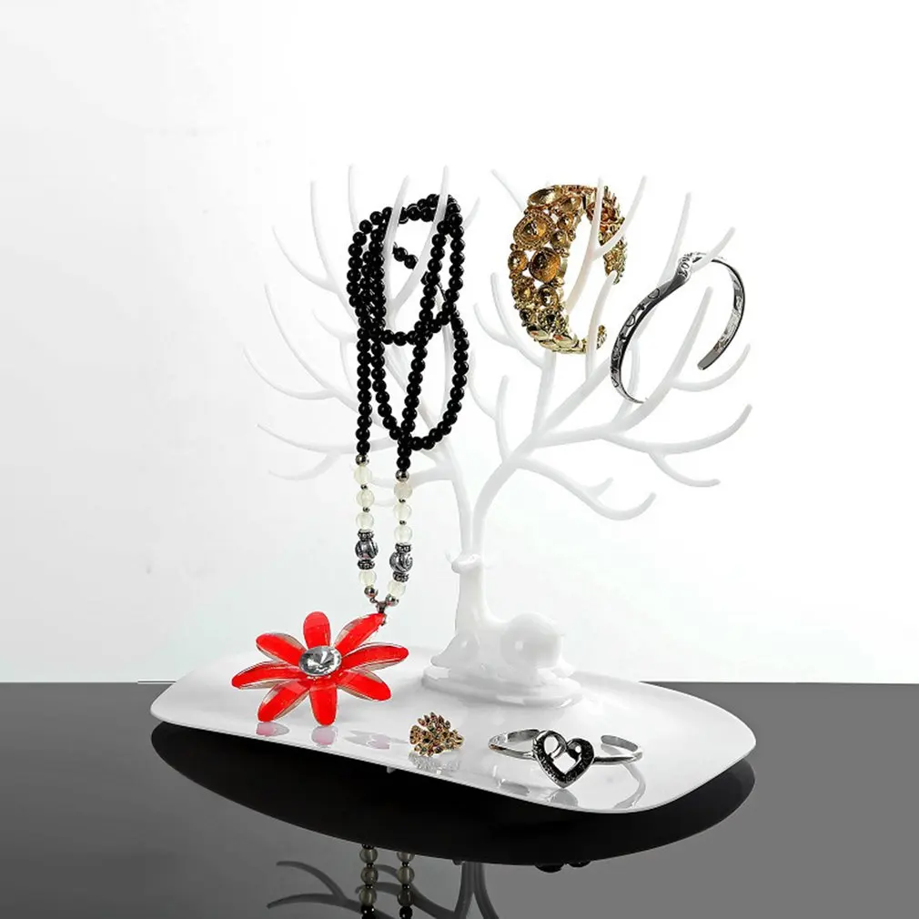 Jwelry Organizer Necklace Earring Deer Stand Display Holder Show Rack Display Jewelry Organizer Key Charms Holder Rack