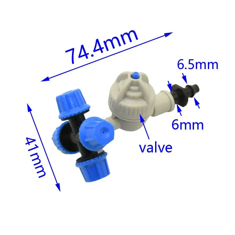 Крест туман сопло распылитель-разбрызгиватель головка сопла анти капельного запотевания 1/" Сад капельного орошения для теплицы 2 шт