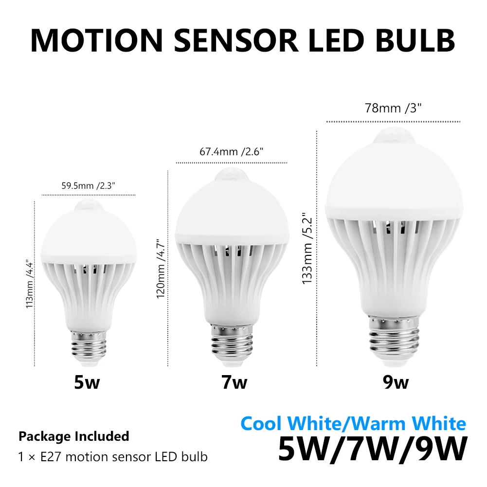 Lâmpadas Led e Tubos sensor de movimento da lâmpada Comprimento : 2~3m/6.5~9.8ft