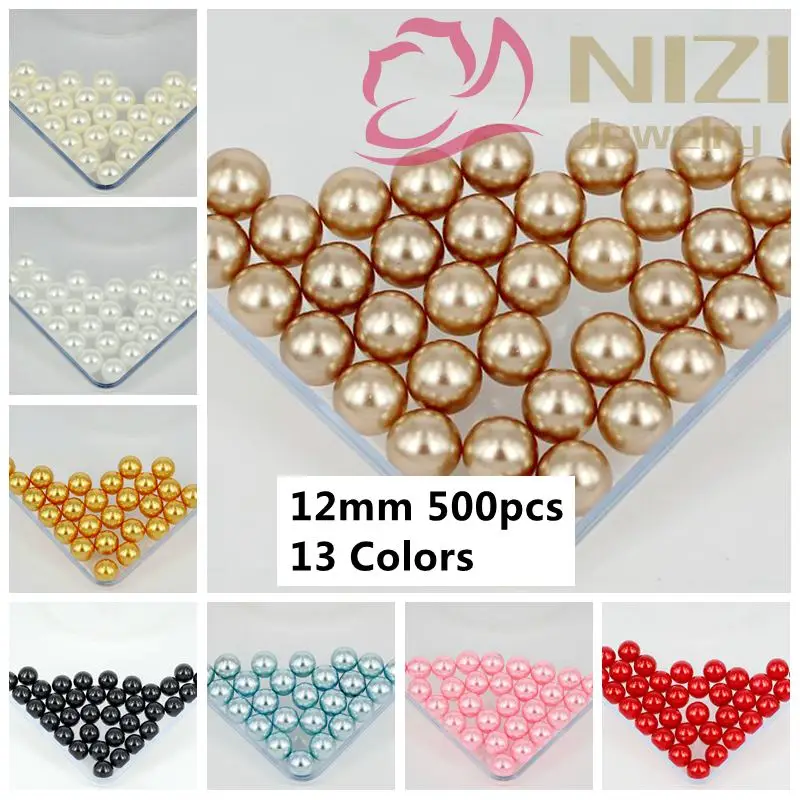 Free shipping 500pcs 12mm many colors to choose no hole round beads no