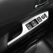 For Honda CRV CR-V Accessories 2012 2013 2014 2015 2016 Stainless Steel Interior Door Window Switch Panel Cover Trim beler new 7pcs chrome car interior door window switch lift button cover trim for honda cr v vezel accord civic odyssey 2014 2015
