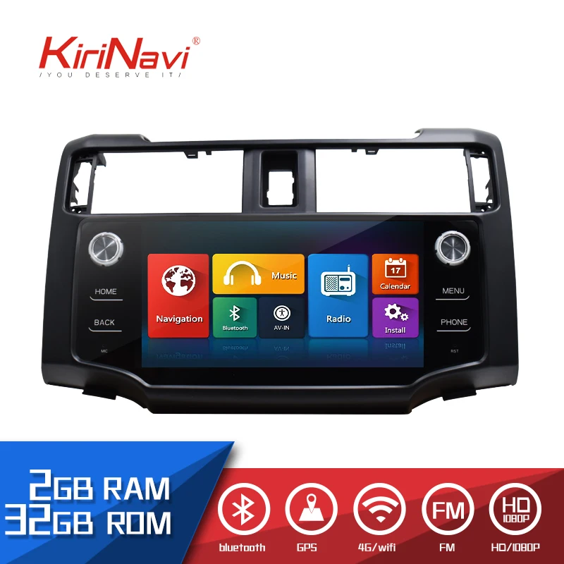 

KiriNavi 9.0" HD Touch Display Android 6.0 For Toyota 4 runner Car Radio MP4 Audio GPS Navigation Multimedia Players