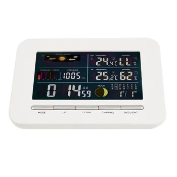

Professional Wireless Weather Station Indoor/Outdoor Thermometer Hygrometer Temperature Humidity Colorful Display Alarm Clock