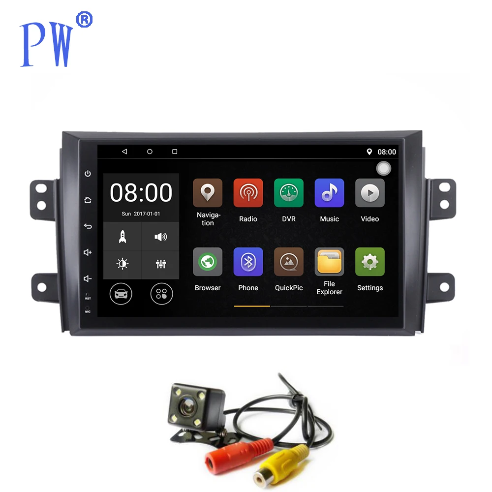 Автомобильное радио Android 7 1/8 0 GPS Navi для Suzuki SX4 2006 2014 Авторадио головное устройство