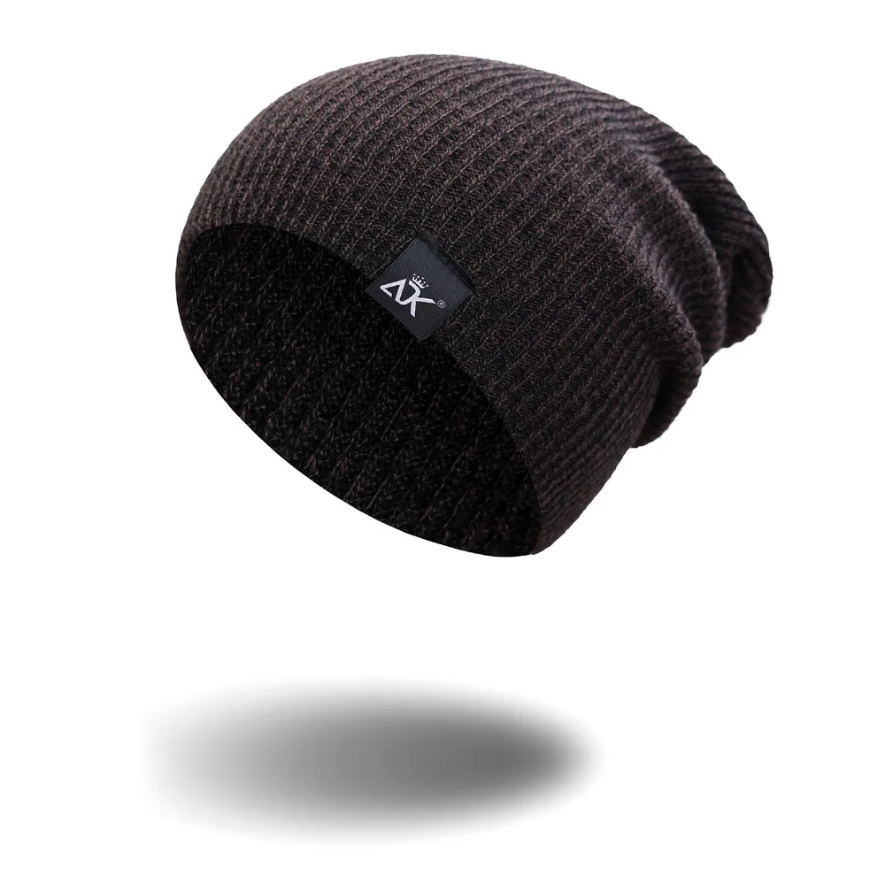 Полосатый игольчатый пуловер Кепка, уличная вязаная шапка осенне-зимняя шерстяная шапка
