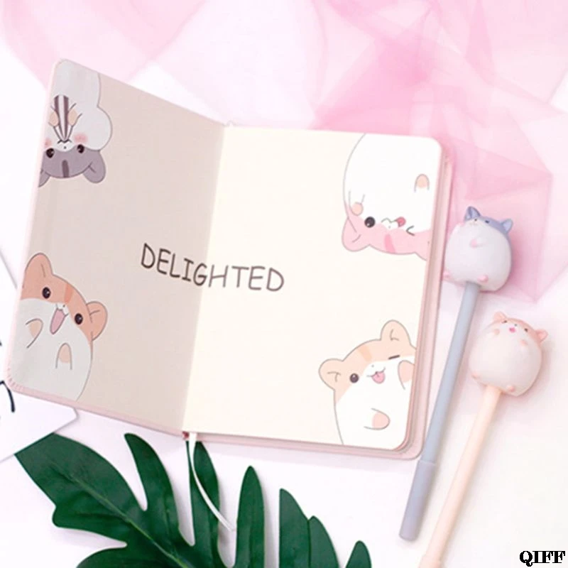 Kawaii Mouse Planner Notebook Journal Daily Book with Pen Set Stationery Supplies School Supplies Student Gift July 17