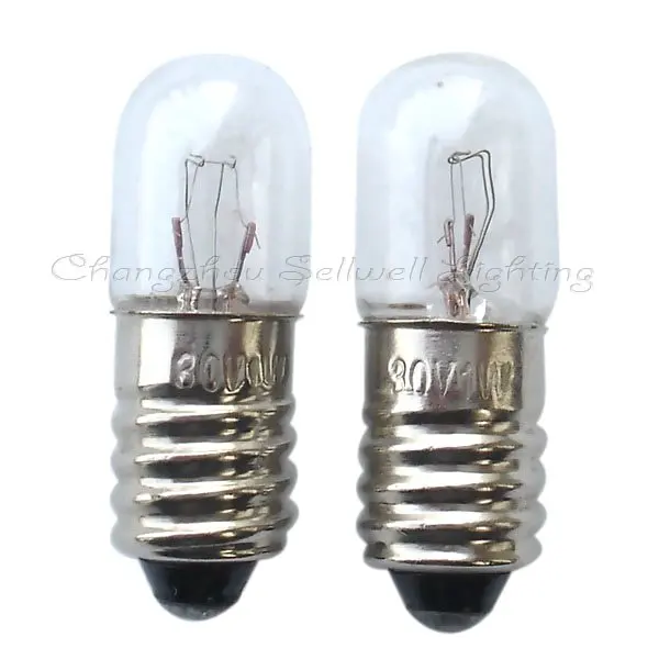 Бесплатная доставка 30 В 1 Вт E10 T10x28 Новинка! Миниатюрные лампочки Lighting A255|miniature