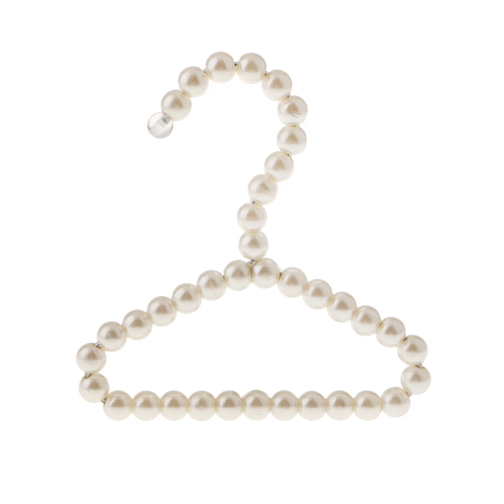 Anti-Rust Beaded Metal Clothing Clothes Hanger Coat Trouser Dress Pants Hook Holder for Kids Children Pets Bedroom Decor