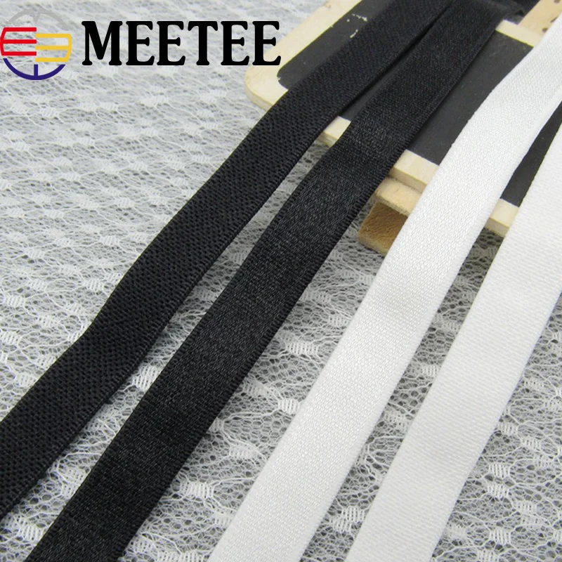 

15Yards 8mm High Quality Nylon Band for Underwear Straps Soft Skin Elastic Band Ribbons Bias Binding Tapes Garment accessories