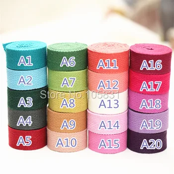 

25mm Cotton Heavy Canvas Webbing Waterproof for DIY Bags , Backpacks , Handles , Luggage , Slings , Belt , by Yard