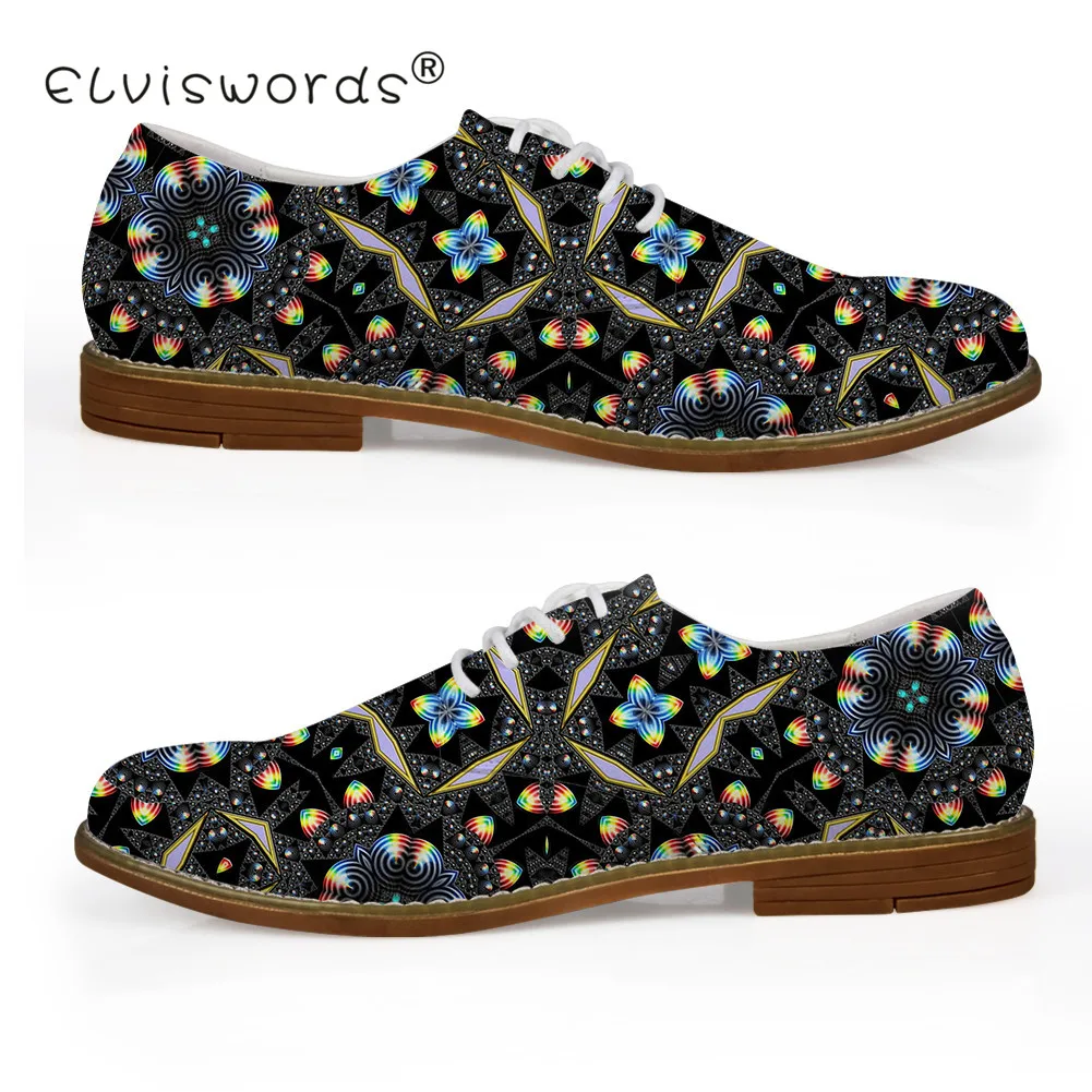 

ELVISWORD Retron Leisure Men Flat Shoes for Work Casual Black Teenager Boys Dancing Leather Flat Shoes Summer Spring New Stylish