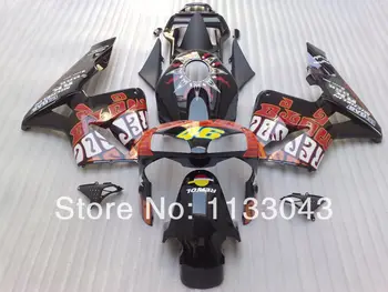 

100%Fit injection mold black orange fairing kits for HONDA CBR600RR F5 03 04 CBR600 RR 2003 2004 CBR 600RR 03 04 Fairings +tank