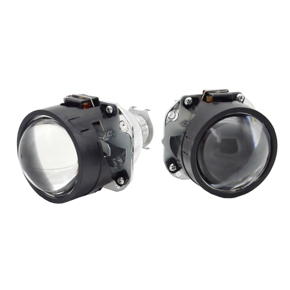 2 قطعة 2.5 بوصة bixenon hid سيارة العارض عدسة زينون عدة لمبة مصباح المصباح صالح ل H1 H4 H7 سيارة الجمعية كيت شحن مجاني