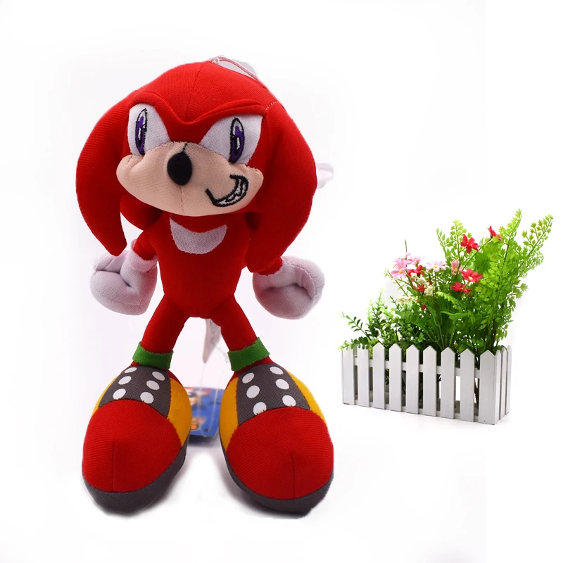 

100 pcs/lot Red Sonic Cartoon Animal Stuffed Soft Plush Toys Figure Dolls 8"20 cm Christmas Gift