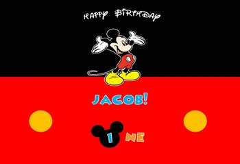 

custom minnie mouse happy birthday baby child photo background photography backdrops quality vinyl