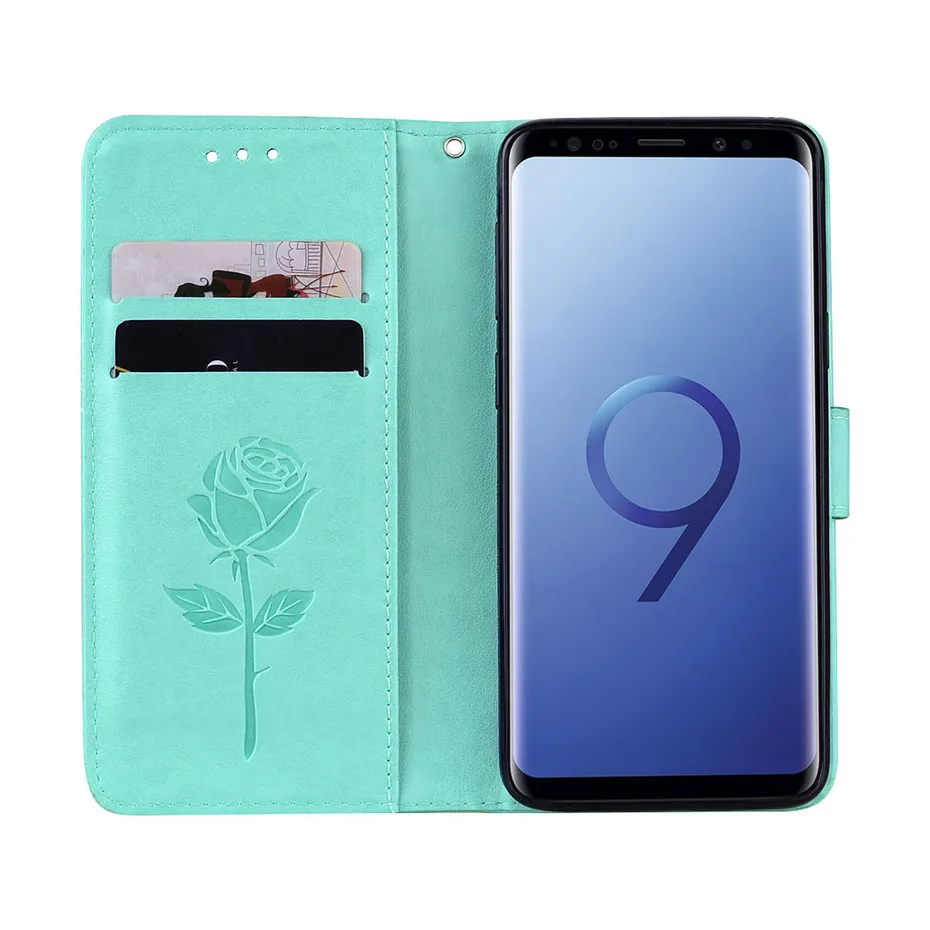 MOUSEMI 360 Phone Cases For Samsung Galaxy S8 Plus S6 S7 Edge Girls Rose Flip Wallet Covers For Samsung S9 Case Leather, S8 Case (4)