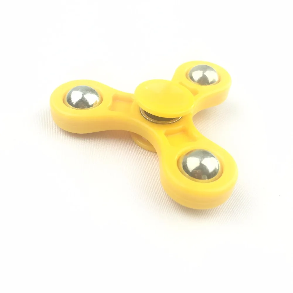 Стальной шар Tri-Spinner игрушка-Непоседа пластик для развития рук Спиннер для аутизма и СДВГ для избавления от стресса и тревожности фокус Игрушки Спиннер