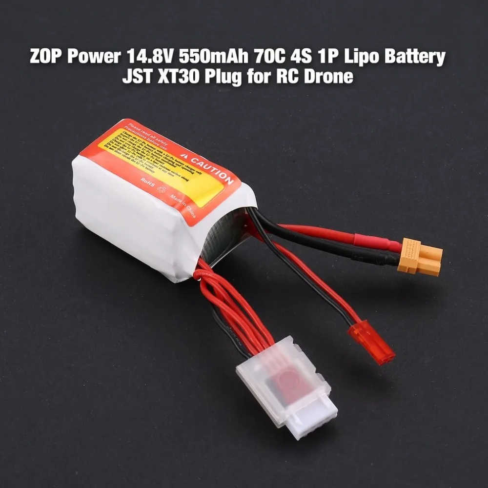 ZOP11.1/14,8 В 550/1100 мАч 70/75C 3/4S 1 P Lipo Батарея JST XT30/60 Plug Перезаряжаемые forRC Racing Drone вертолета лодки автомобиля Модель