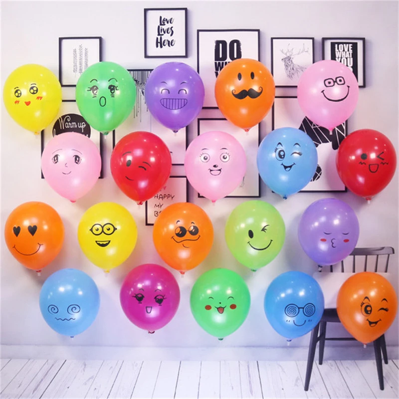 5pcs Smiley Face Balloons Happy Smile Face Balloon Marriage Wedding Inflatable Air Balls Birthday Party Decoration Kids Baby Toy Ballons Accessories Aliexpress
