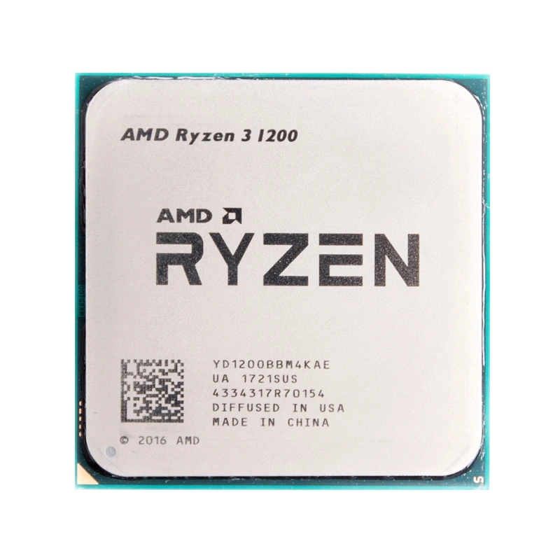 

AMD Ryzen 3 1200 R3 1200 Quad Core de 3.1GHz Quad-Hilo de procesador de CPU YD1200BBM4KAE hembra AM4