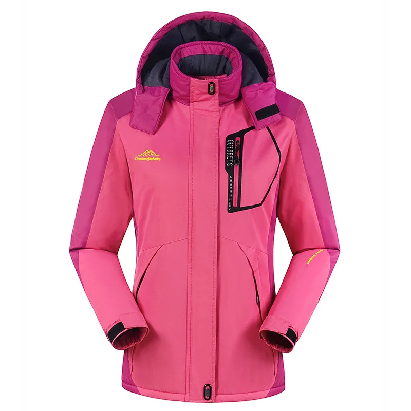 Мужские и женские зимние куртки для катания на лыжах, водонепроницаемые костюмы для сноубординга, женские лыжные куртки для пеших прогулок, альпинизма, лыжного пальто - Цвет: WomenP