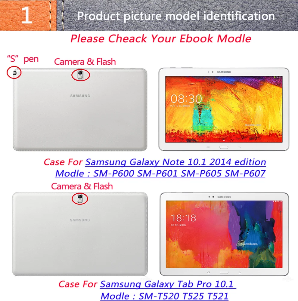 Для samsung Galaxy Tab Pro 10,1 SM-T520 T525 T521 планшет Смарт ультра тонкий чехол-Подставка Авто Режим сна/пробуждения и два бесплатных подарка