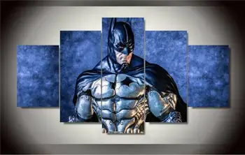 

2017 Wall Art 5 Panels Batman Modern Art Canvas Wall Paintings Pictures For Living Room Cuadros Decorativos Prints